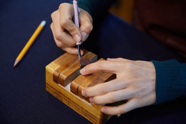 Carving a Korean Stone Seal with a Craftswoman in Insadong - Photo 1 of 10